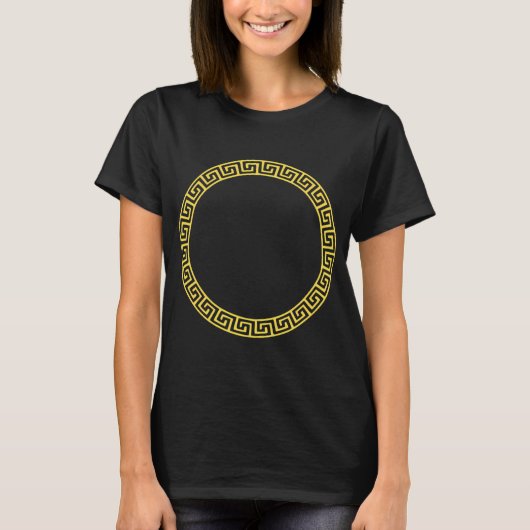 goldener Kreis unendlich T-Shirt (Vorderseite)