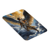 Goldener Krieger des Himmel Erzengel Michael Magnet (Rechte Seite)