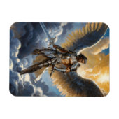 Goldener Krieger des Himmel Erzengel Michael Magnet (Horizontal)