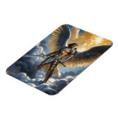 Goldener Krieger des Himmel Erzengel Michael Magnet (Linke Seite)