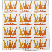 Goldener Kronenduschvorhang Duschvorhang (Vorderseite)