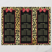 Goldener Kronenleopard mit Broschüre "Red Bow Salo (Rückseite)