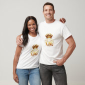 Goldener Kronenstil T-Shirt (Unisex)