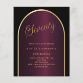 Goldener Krongoldbogen, 70. Geburtstagsfeier (Vorderseite)