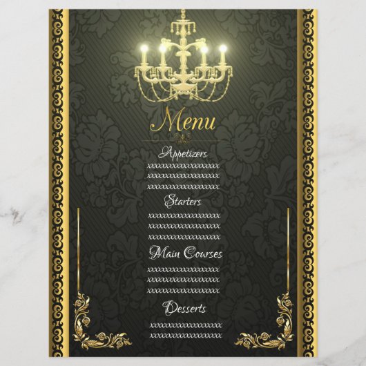 Goldener Kronleuchter (Vorderseite)