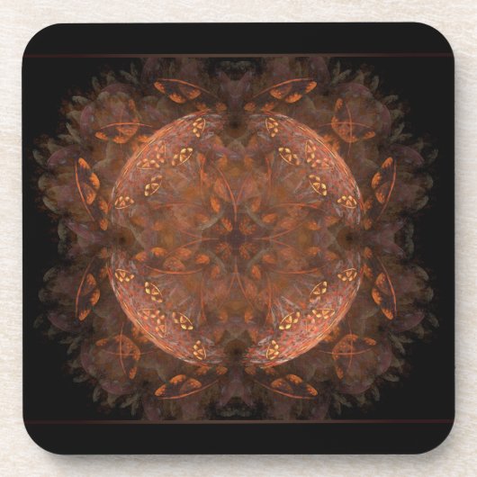 Goldener Kupfer-Shimmer-Untersetzer Getränkeuntersetzer (Vorderseite)