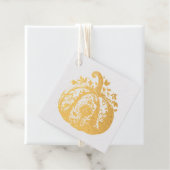 Goldener Kürbis Geschenkanhänger (Mit Box)