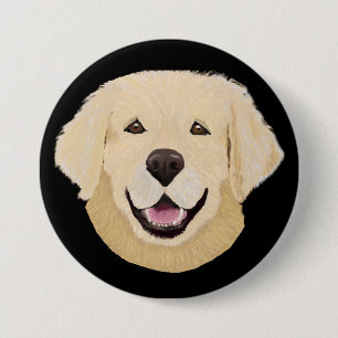 Goldener Labrador Button