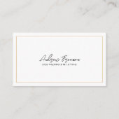 Goldener Labrador-Hund Walking Visitenkarte (Rückseite)