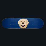 Goldener Labrador Skateboard<br><div class="desc">Goldener Labrador Skateboard mit Hand-gezeichnetem Entwurf durch ArtistsQuest.</div>