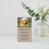 Goldener Labrador Welpe Austins Visitenkarte (Stehend Vorderseite)