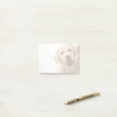 Goldener Labrador-Welpe Post-it Klebezettel (Auf Schreibtisch)