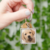 Goldener Labrador-Welpe Schlüsselanhänger (Hand)