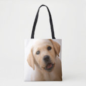 Goldener Labrador-Welpe Tasche (Vorderseite)
