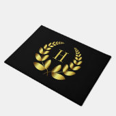 Goldener Laurel Fußmatte (Schrägansicht)