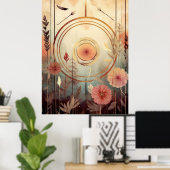 Goldener Lebenskreis Poster (Heimbüro)