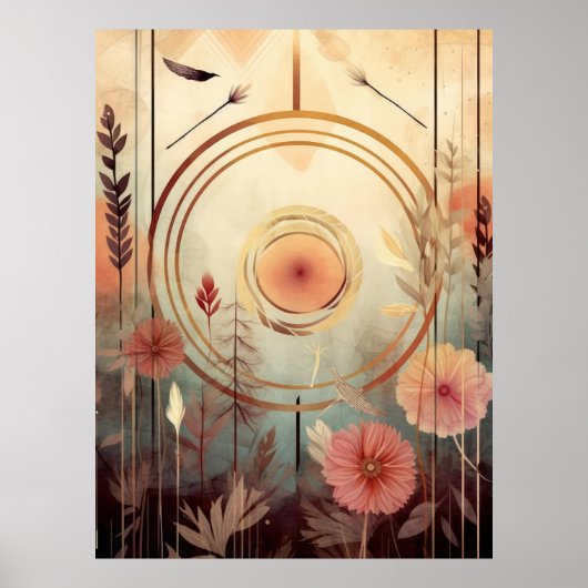 Goldener Lebenskreis Poster (Vorne)