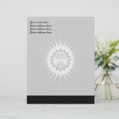 Goldener Leerraum, individueller Letterhead Briefkopf (Stehend Vorderseite)