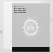 Goldener Leerraum, individueller Letterhead Briefkopf (Vorne/Hinten)