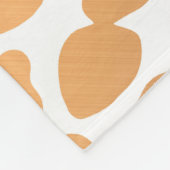 Goldener Leopard-Druck Fleecedecke (Ecke)