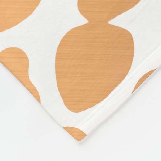 Goldener Leopard-Druck Fleecedecke (Ecke)