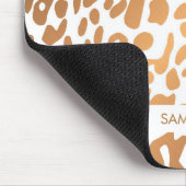 Goldener Leopard-Druck Mousepad (Ecke)