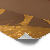 Goldener Leopard Dschungel Boho Wildnis Poster (Ecke)