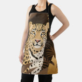 Goldener Leopard Dschungel Boho Wildnis Schürze (InSitu)