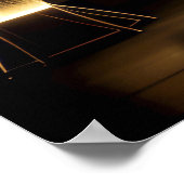 Goldener Lichtvorhang Poster (Ecke)