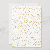 Goldener Liebe Herzkalender Save the Date (Rückseite)