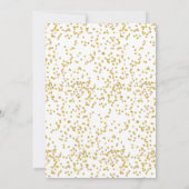 Goldener Liebe Herzkalender Save the Date (Rückseite)