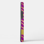 Goldener Lila Art Deco Geometrischer Personalisier Case-Mate iPhone Hülle (Rückseite / Rechts)