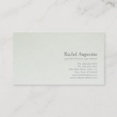 Goldener Lotus und Blue Grunge Yoga Instructor Visitenkarte (Rückseite)