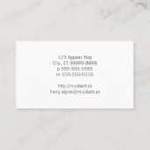 Goldener Löwe auf roter Schild-Wappenkunde Visitenkarte (Rückseite)