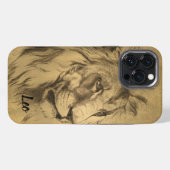 Goldener Löwe iPhone Hülle (Rückseite (Horizontal))