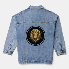 Goldener Löwe Jeansjacke