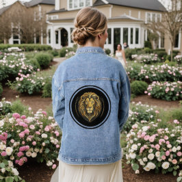 Goldener Löwe Jeansjacke