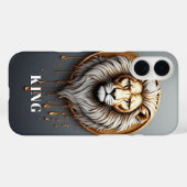 Goldener Löwe nach Maß 🦁 Case-Mate iPhone Hülle (Rückseite (Horizontal))