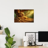 Goldener Löwe  Poster (Heimbüro)