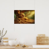 Goldener Löwe  Poster (Küche)