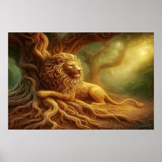 Goldener Löwe  Poster (Vorne)