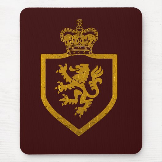 Goldener Löwenkönig Mousepad (Vorne)