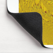 Goldener Löwenkopf-Musterdesign Mousepad (Ecke)