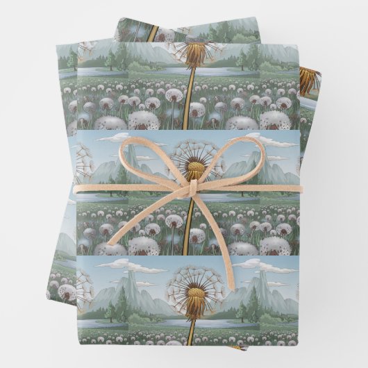 Goldener Lüster Silberleuchter Wrapping Paper Geschenkpapier Set (Beispiel)