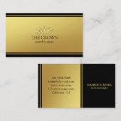 Goldener Luxus Visitenkarte (Vorne/Hinten)