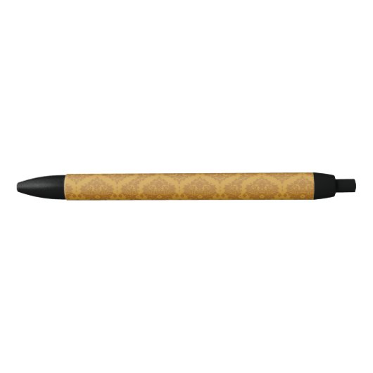 Goldener Luxusdamast Kugelschreiber (Vorderseite)