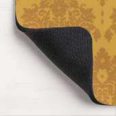 Goldener Luxusdamast Mousepad (Ecke)