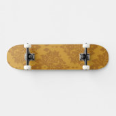 Goldener Luxusdamast Skateboard (Horizontal)