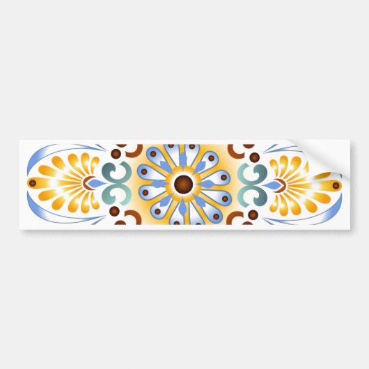 Goldener Mandala-Autoaufkleber Autoaufkleber (Vorne)