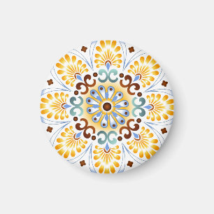 Goldener Mandala-Magnet Magnet
